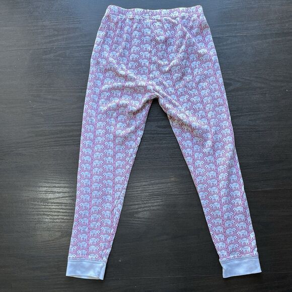 Roller Rabbit Girls Pima Cotton Elephant Printed Long Sleeve 2PC Pajama Set 10 - Picture 4 of 12